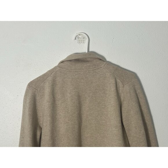 J. Crew Tan Beige Merino Wool Blend Open Blazer Size XS Pockets - Picture 8 of 14